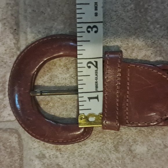 Women Braided Genuine Wide Leather Buckle Belt Made in Turkey Boho Size S - Picture 8 of 8